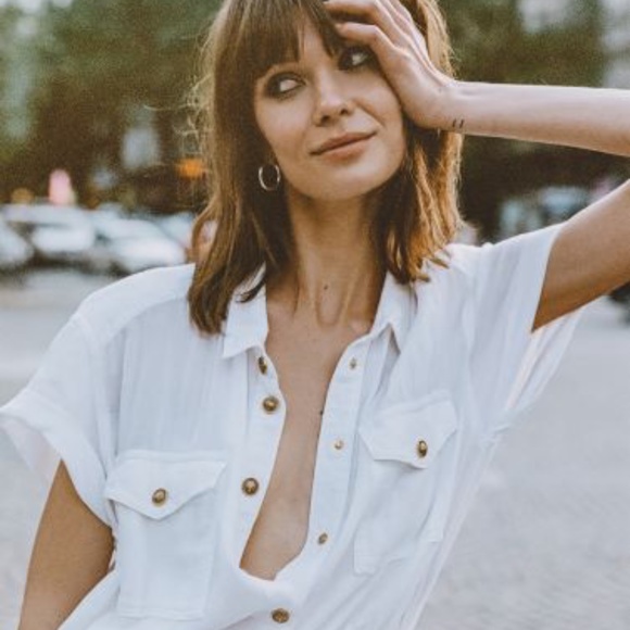 COPY - The Kooples Gauze Shirtdress - Picture 2 of 6